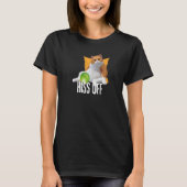 Funny Cat Hiss Off Meowy Cat Premium Tシャツ (正面)