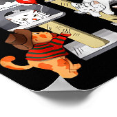 Funny Cat Horror Movies Cute Halloween Cat Lovers ポスター (角)