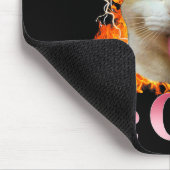 Funny Cat Humor Saying Autistic And Gay Cat Meme Q マウスパッド (コーナー)