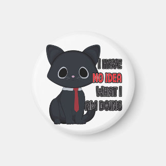 Funny Cat I Have No Idea マグネット