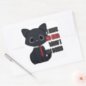 Funny Cat I Have No Idea What I Am Doing Sticker スクエアシール (封筒)