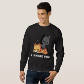 Funny Cat I Knead You Kitty Cat Lovers Womens Mens スウェットシャツ (正面フル)