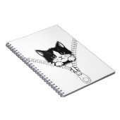 Funny Cat Kitten Peek ノートブック (右側)