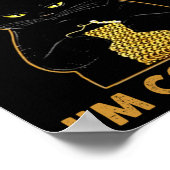 Funny Cat Knits Shirt Don't Talk To Me I'm Countin ポスター (角)