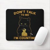 Funny Cat Knits Shirt Don't Talk To Me I'm Countin マウスパッド (マウス)