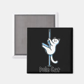 Funny Cat Le Dancing Or Is It A Lecat Wordplay Jok マグネット (正面/裏面)