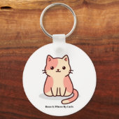 Funny Cat Lover Keychain – Cute Gift キーホルダー (裏面)