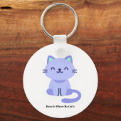Funny Cat Lover Keychain – Cute Gift キーホルダー (正面)