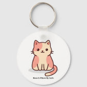 Funny Cat Lover Keychain – Cute Gift キーホルダー (裏面)