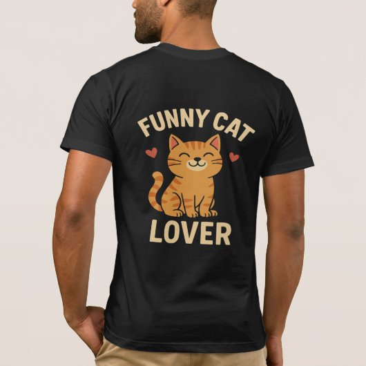 Funny Cat Lover T-Shirt – Cute & Hilarious Cat Tシャツ (裏面)