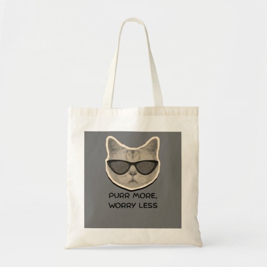 Funny Cat Lover Tote – Gift for Pet Moms トートバッグ (正面)