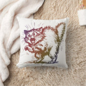 Funny Cat Lovers Pillow クッション (ブランケット)
