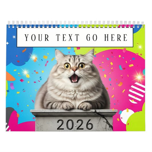 Funny Cat Meme Calendar 2026 カレンダー (カバー)