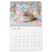 Funny Cat Meme Calendar 2026 カレンダー (1月 2027)