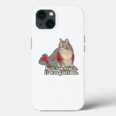 Funny cat meme for kitten lovers and owners Case-Mate iPhoneケース (裏面)