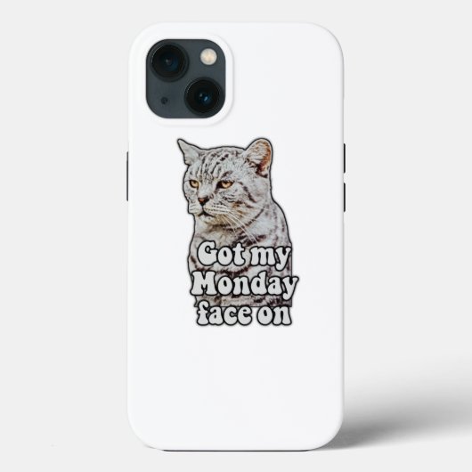 Funny cat meme for kitty lovers and cat lovers Case-Mate iPhoneケース (裏面)