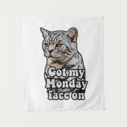 Funny cat meme for kitty owners and cat lovers タペストリー (正面)