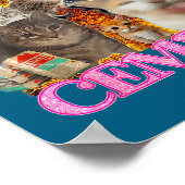 Funny Cat Meme I Eat Cement Japanese Quote Animal  ポスター (角)