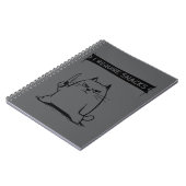 Funny Cat Meme I Require Snacks  ノートブック (左側)