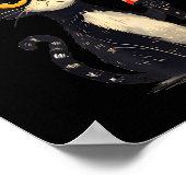 Funny Cat Meme I Require Snacks Design Men Women  ポスター (角)