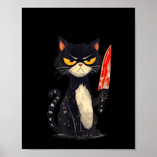 Funny Cat Meme I Require Snacks Design Men Women  ポスター (正面)