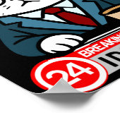 Funny Cat Meme Sarcastic Humor I Dont Care Cat  ポスター (角)