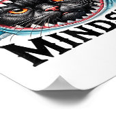 Funny Cat, Mindset Motivational Saying, Shark  ポスター (角)