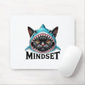 Funny Cat, Mindset Motivational Saying, Shark  マウスパッド (マウス)