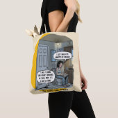 Funny Cat Mom Bathroom Humor Gift トートバッグ (クローズアップ)