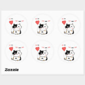 Funny Cat Mom Era ラウンドシール (シート)