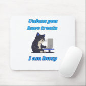Funny cat mousepad マウスパッド (マウス)