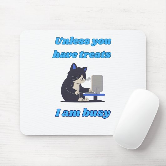 Funny cat mousepad マウスパッド (マウス)