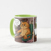 Funny cat mug マグカップ (正面左)