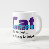 Funny Cat Mug – CatAstrophe: All is not lost.. ジャンボコーヒーマグカップ (正面右)