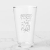 Funny Cat Mug – Introvert Humor Quote タンブラーグラス (裏面)