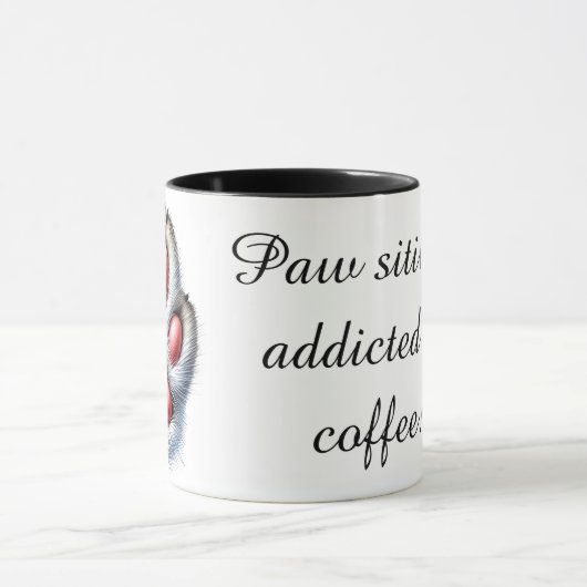 Funny Cat Paw Coffee Mug マグカップ (中央)