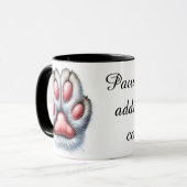 Funny Cat Paw Coffee Mug マグカップ (正面左)