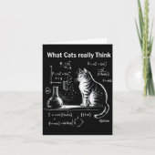 Funny Cat Physics Humor Design What Cats Really Th カード (正面)