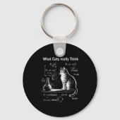 Funny Cat Physics Humor Design What Cats Really Th キーホルダー (正面)