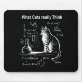 Funny Cat Physics Humor Design What Cats Really Th マウスパッド (正面)