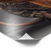 Funny Cat Pilot with Goggles Cool Aviator Aviation フォトプリント (角)