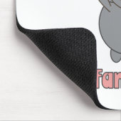 Funny Cat Playing Flute Music Lover Musician Carto マウスパッド (コーナー)