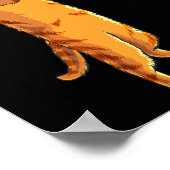 Funny Cat Playing Trombone Gift Cool Kitten Musici ポスター (角)