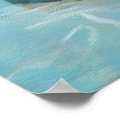 Funny Cat Pool Party Poster Bathroom Wall Art (No ポスター (角)