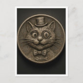 Funny cat. Postcard ポストカード (正面)