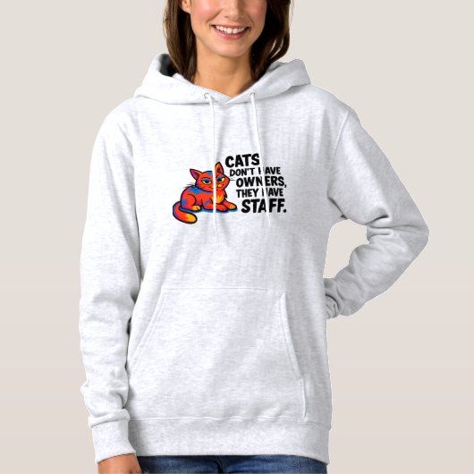Funny Cat Quote Hoodie パーカ (正面)