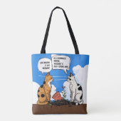 Funny Cat Quote Witty Cat Lover Tote トートバッグ (裏面)