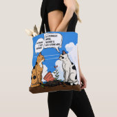 Funny Cat Quote Witty Cat Lover Tote トートバッグ (クローズアップ)