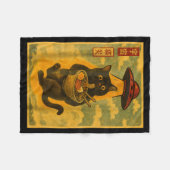 Funny Cat Ramen Ufo Japanese Anime For Men Women T フリースブランケット (正面(横))