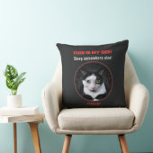 Funny Cat(s) Throw Pillow クッション (椅子)